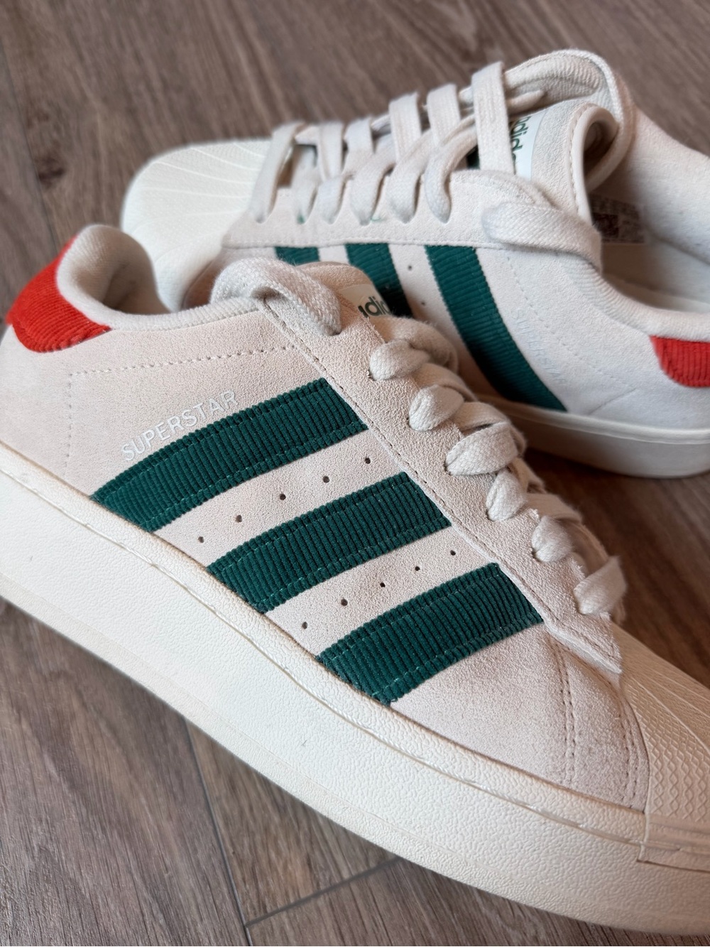 Adidas Superstar XLG Aluminum Collegiate Green Size 9